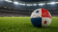 Football with Panama colors