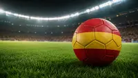 Football with Spain colors