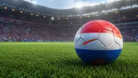 Football with Netherlands colors