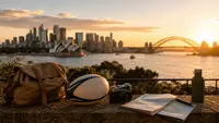 Sydney harbour and city skyline for Rugby World Cup 2027 supporter planning