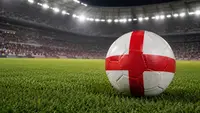 Football with England colors
