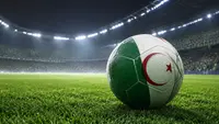 Football with Algeria colors