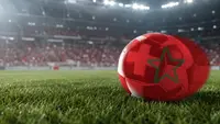 Football with Morocco colors