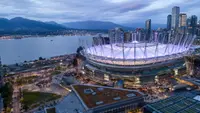 Aerial view of BC Place Vancouver in Vancouver