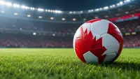 Football with Canada colors