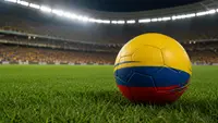Football with Colombia colors