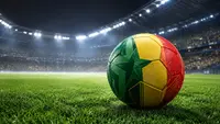 Football with Senegal colors