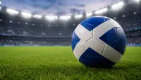 Football with Scotland colors
