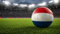 Football with Paraguay colors