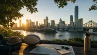 Brisbane city and river view for Rugby World Cup 2027 supporter planning
