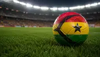 Football with Ghana colors
