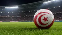 Football with Tunisia colors